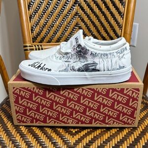 Vans Authentic True White Sneakers Taylor Swift Custom Painted